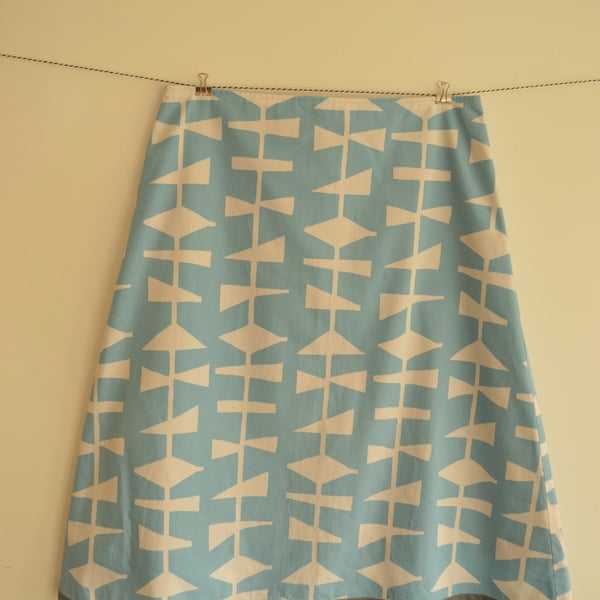 A line cotton skirt