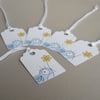 blue bird decorative gift tags