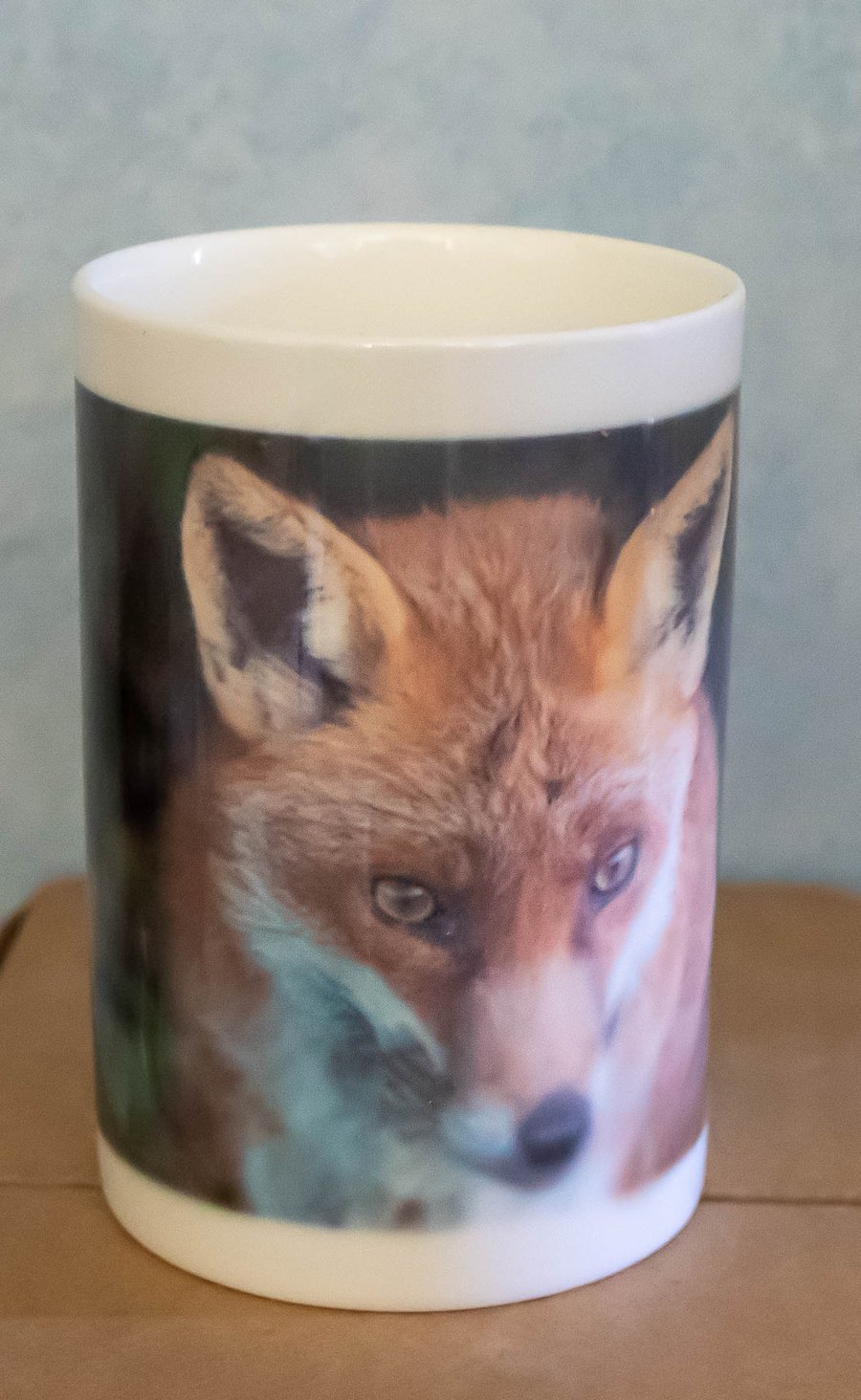 Fox 10oz Porcelain Photo Mug