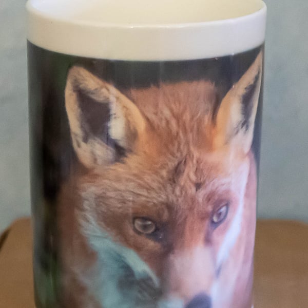 Fox 10oz Porcelain Photo Mug