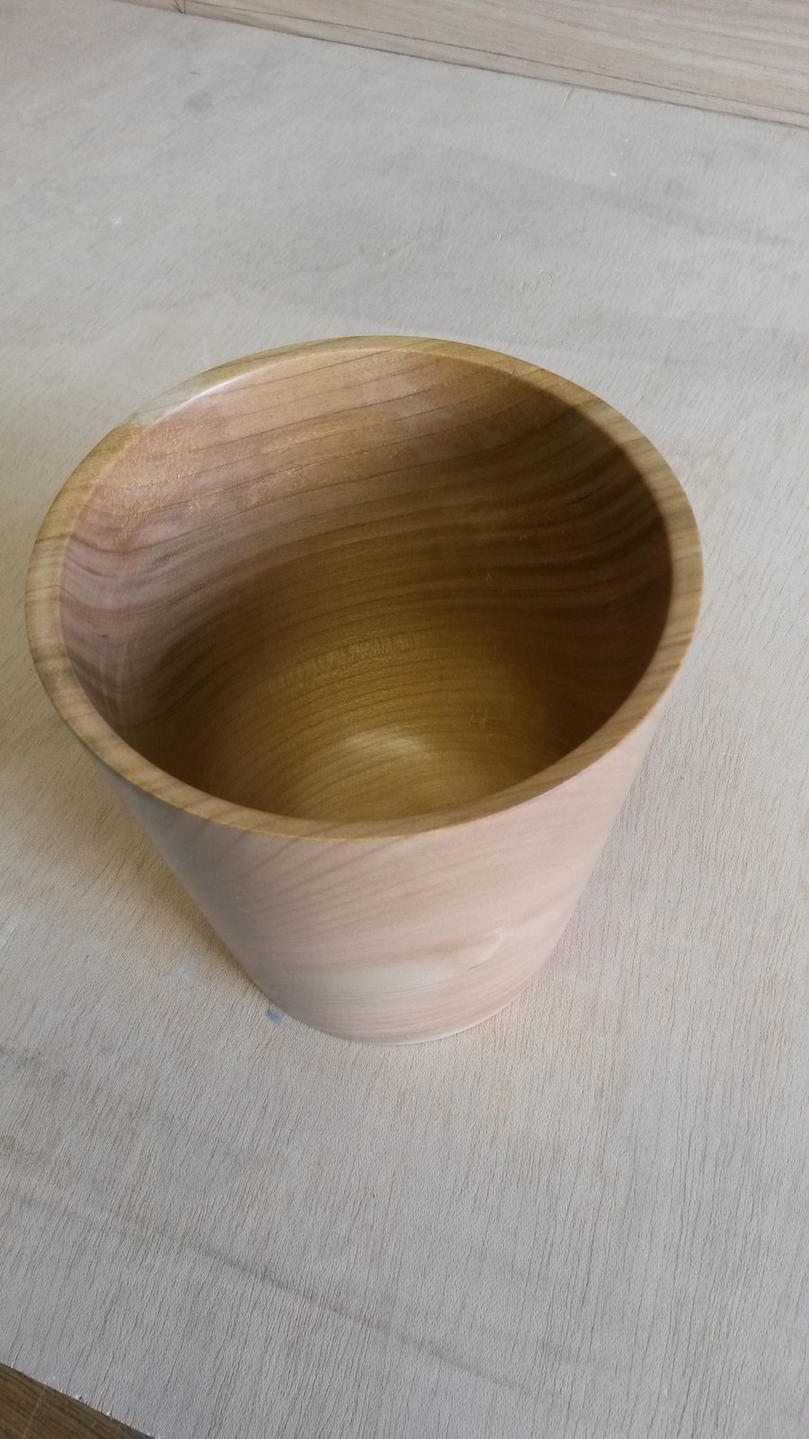 Cherrywood flatside bowl