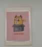 Handmade Cat In A Box Card