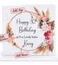 Floral Personalised Birthday Card for Her Happy Birthday Auntie Cousin Grandma - Image 3