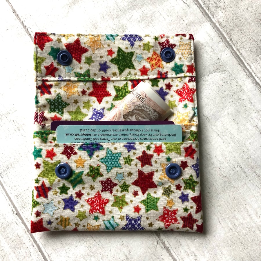 Star Design Fabric Wallet