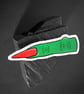 Witches Finger Vintage Halloween Costume Illustrated Sticker  - Image 2