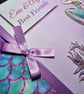 Mermaid birthday guest book, blond mermaid guest book, mermaid party gift - Image 2