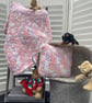 Super Soft Chunky Hand Knitted Baby Blanket (Colour: Dolly Mixtures) INC P&P - Image 1