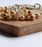 Golden Harvest - Handcrafted Gold Pearl & Crystal Cluster Bracelet  - Image 4