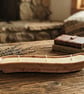 Small Brown Terracotta-Inspired Eco-Resin Trinket Dish Candle