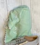 Travel packing laundry and shoe bag set, made from vintage textiles - Image 6
