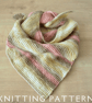 Scarf Knitting Pattern The Big Bandana Scarf Printed Copy