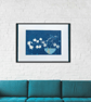 Kintsugi Botanical Cyanotype Art, Original Art, Japanese themed Artwork - Image 7