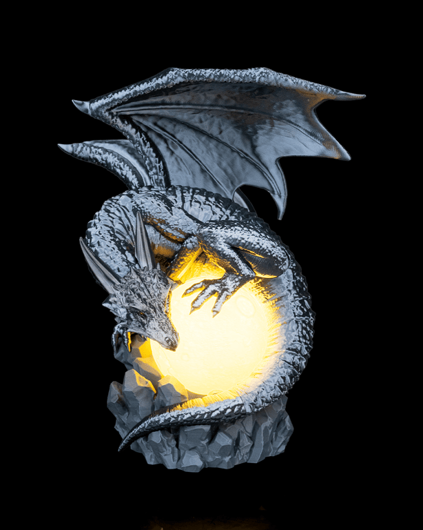 Dragon Eclipse Moon Lamp – Fantasy Dragon LED Table Lamp with Remote Control