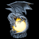 Dragon Eclipse Moon Lamp – Fantasy Dragon LED Table Lamp with Remote Control