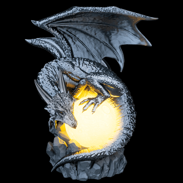 Dragon Eclipse Moon Lamp – Fantasy Dragon LED Table Lamp with Remote Control