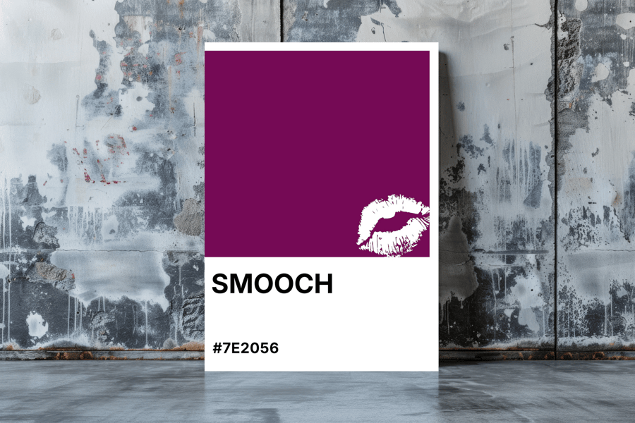 SMOOCH Greeting Card – Colour Swatch Series (A6, Blank Inside)