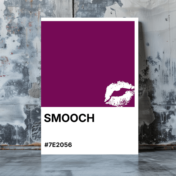SMOOCH Greeting Card – Colour Swatch Series (A6, Blank Inside)
