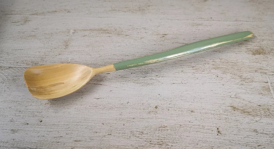 Hand Carved Rustic Quirky Wooden Cooking Spoon 0029