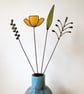 Forever Eternal Wild Flowers on stems - Handmade Stained Glass Flowers - Image 1