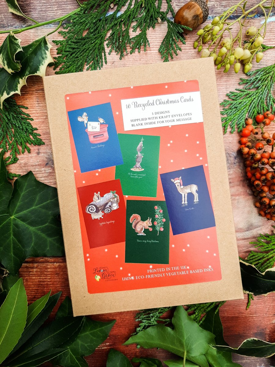 Festive Friends Box of 10 Christmas Cards
