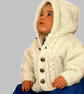 VINTAGE KNITTING PATTERN PDF Baby Jackets with Collar or Hood