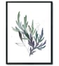 Watercolour leaves wall prints, purple plants wall decor, leaf wall art prints - Image 9