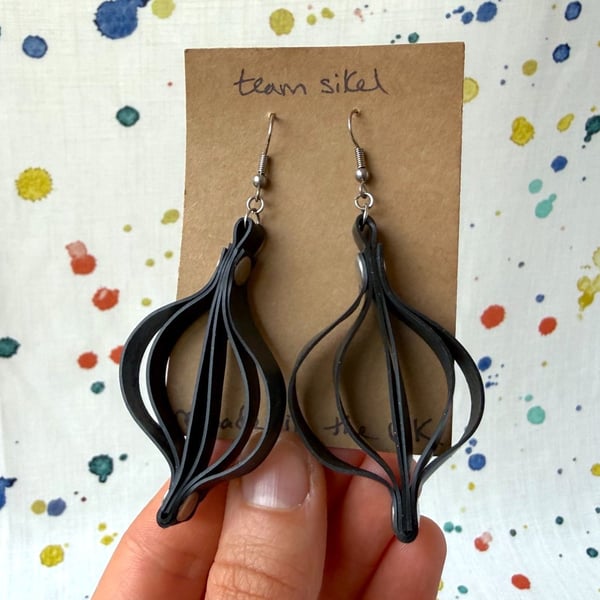 Inner Tube Bauble Earrings - Thin Inner Tube - Super Seconds