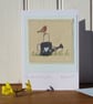 The Old Watering Can, a hand-stitched card with lots of detail, a card to keep! - Image 2