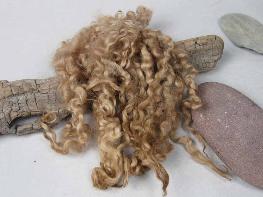 20g Naturally Dyed Walnut Brown Masham Locks