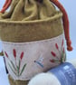 Hand Embroidered Project Bag  - Image 2