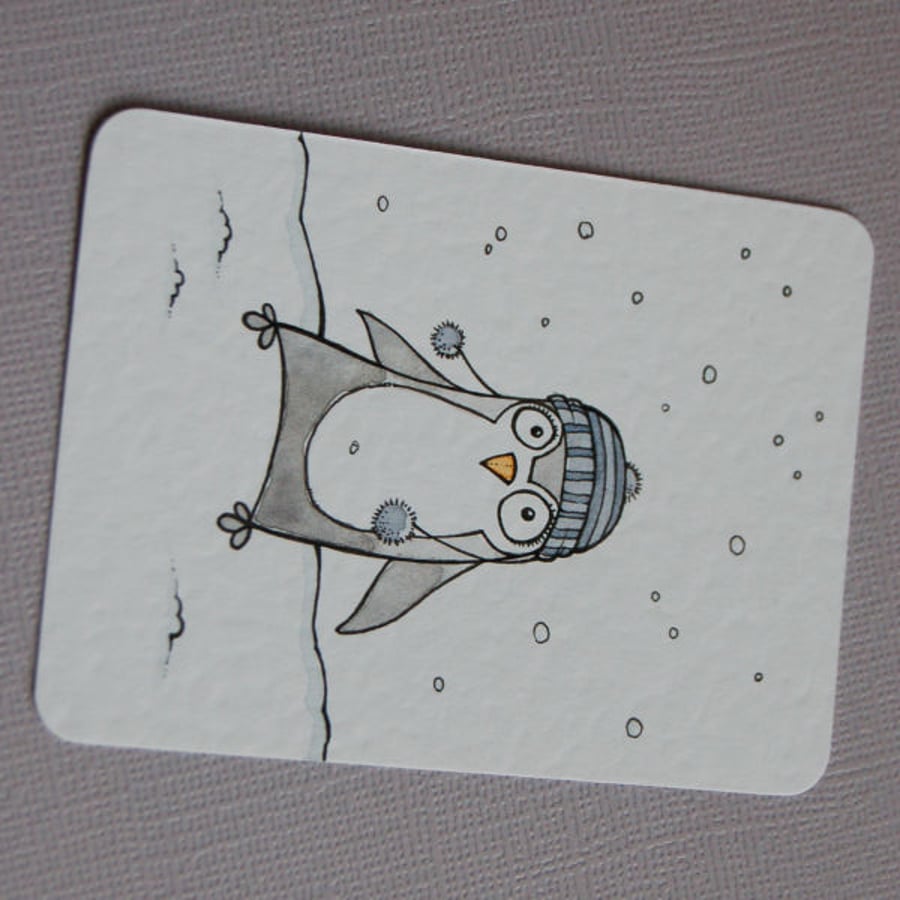 little penguin - aceo