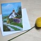 West Somerset Cottage--blank card