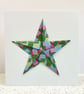 Origami Christmas star cards; each unique