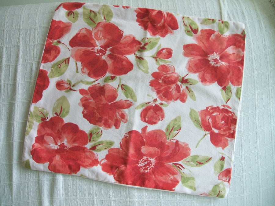 50 x 43 cm floral cotton cushion cover
