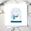 Snow Globe Christmas Card