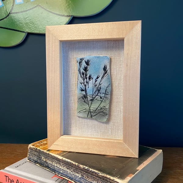 Landscape, Mini Landscape, Hills, Countryside, Rural, Painting, Clay