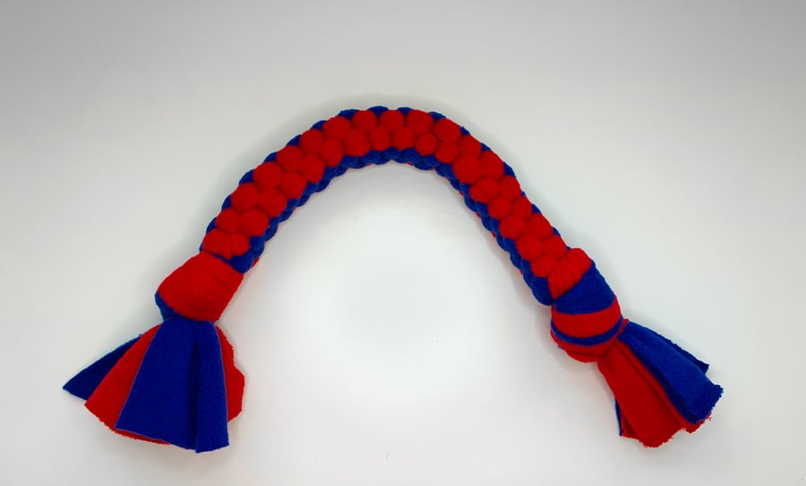 Dog Tug Toy, Custom Made Dog Toy, Fleece Dog Toy, Handmade Dog Toy