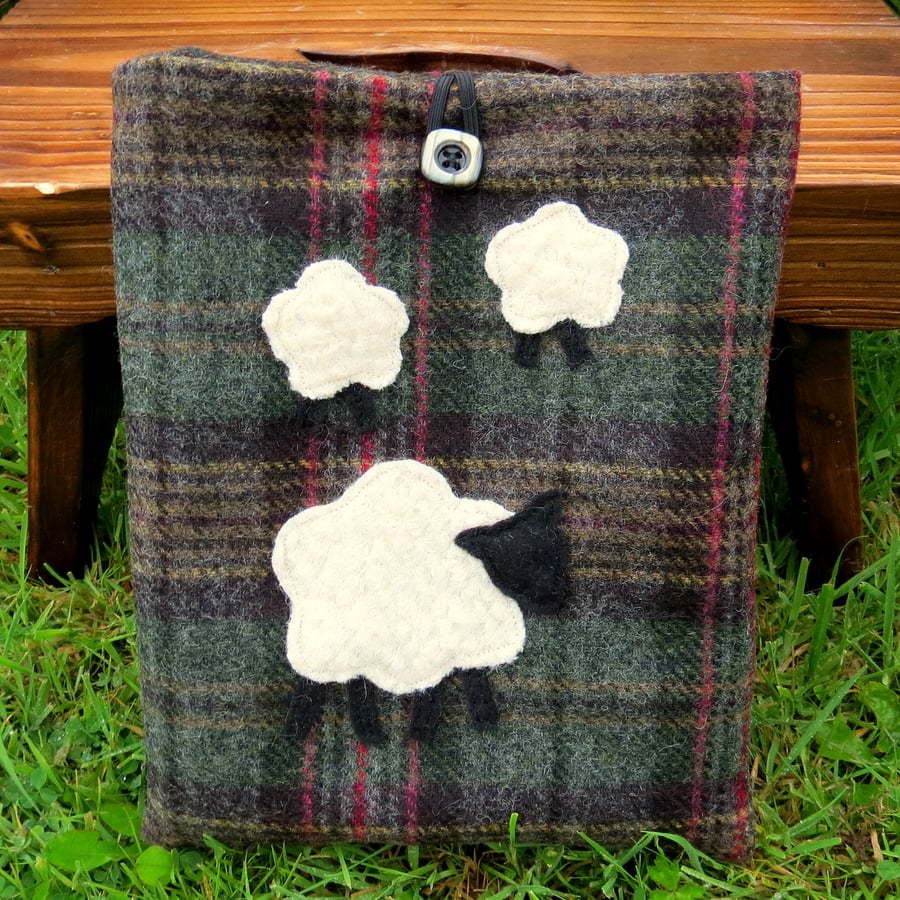 Ipad sleeve. A tartan wool cover to fit an Ipad.