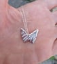 Silver butterfly pendant - Image 4