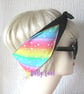 Rainbow Stripe with Stars Head Scarf by Dolly Cool - Super Cute - Kawaii - Hair 