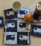 Knitting Pattern for Sheep Coasters and Table Mat.  Digital Pattern - Image 3