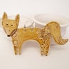 Ceramic fox hanging decoration