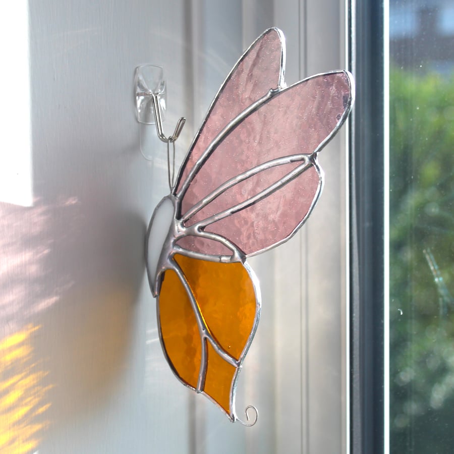 Butterfly glass suncatcher