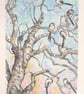 Long-tailed tits in a winter tree, original bird painting, wall art - Image 6