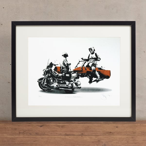 Star Wars Licence & Registration Hand Pulled Limited Edition Screen Print