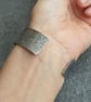 Sterling silver cuff bangle, Spiral pattern, Gift for beach lover - Image 5
