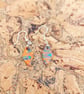 orange multi coloured diamond shape dangles - Image 2