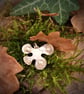 Silver abstract leaf pendant - Image 3