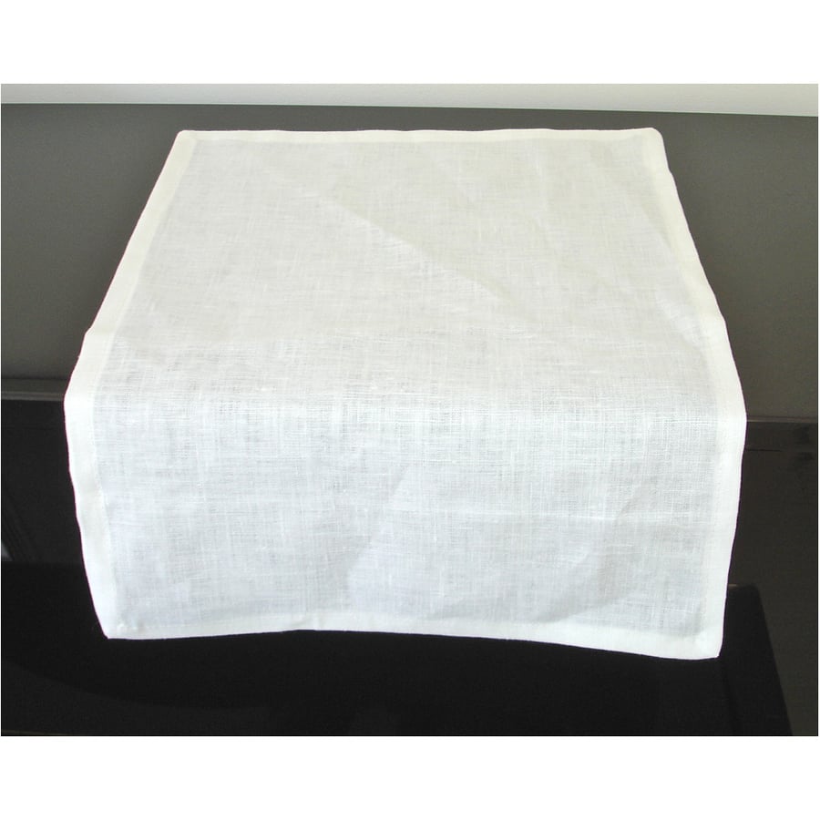 Linen Tray Cloth SMALL Church Corporal White 16" x 12" Bright White Simple