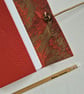 Red Leather Marble Notebook, Journal or sketchbook, A6 Summer Seconds - Image 5